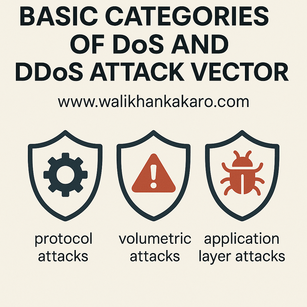 Basic Categories of DoS and DDoS Attack Vectors