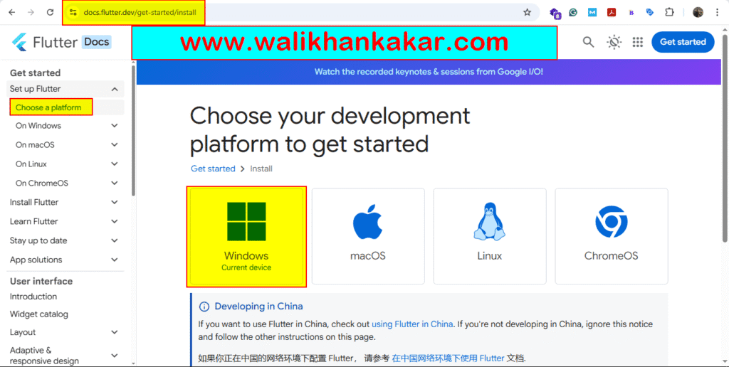 Install Flutter in Windows 1