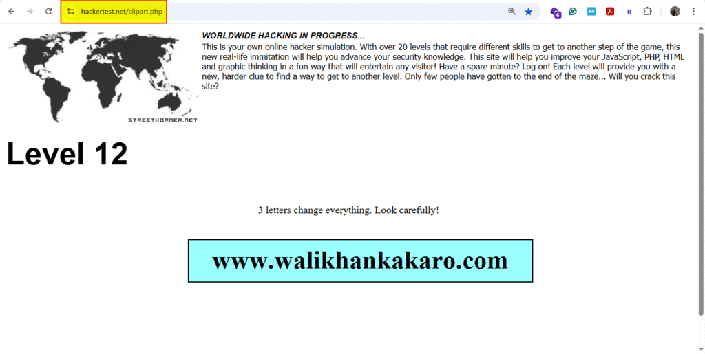 hackertest net answers 32 Level 12-1