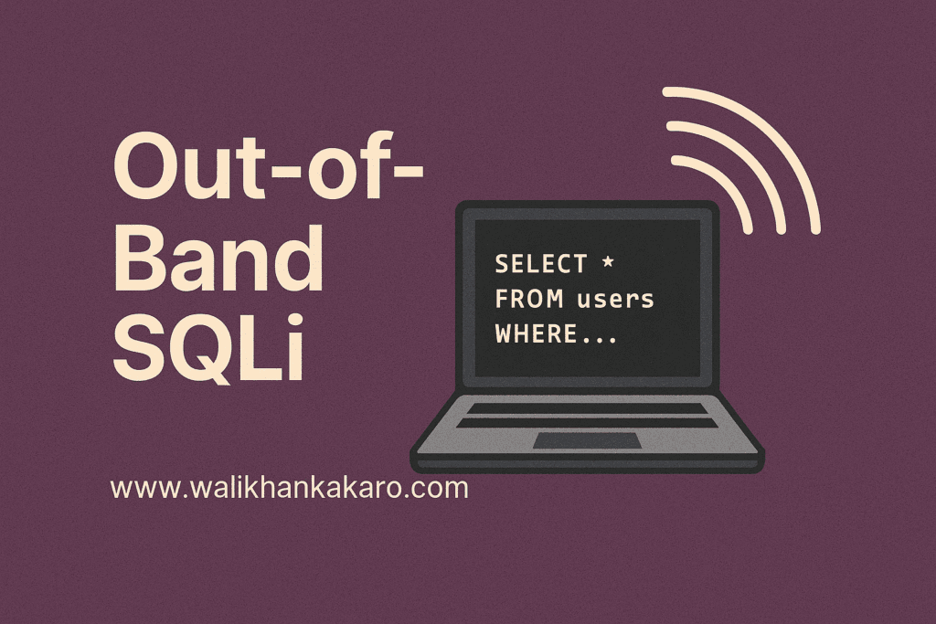 Out-of-Band SQLi 2 Out-of-Band SQLi