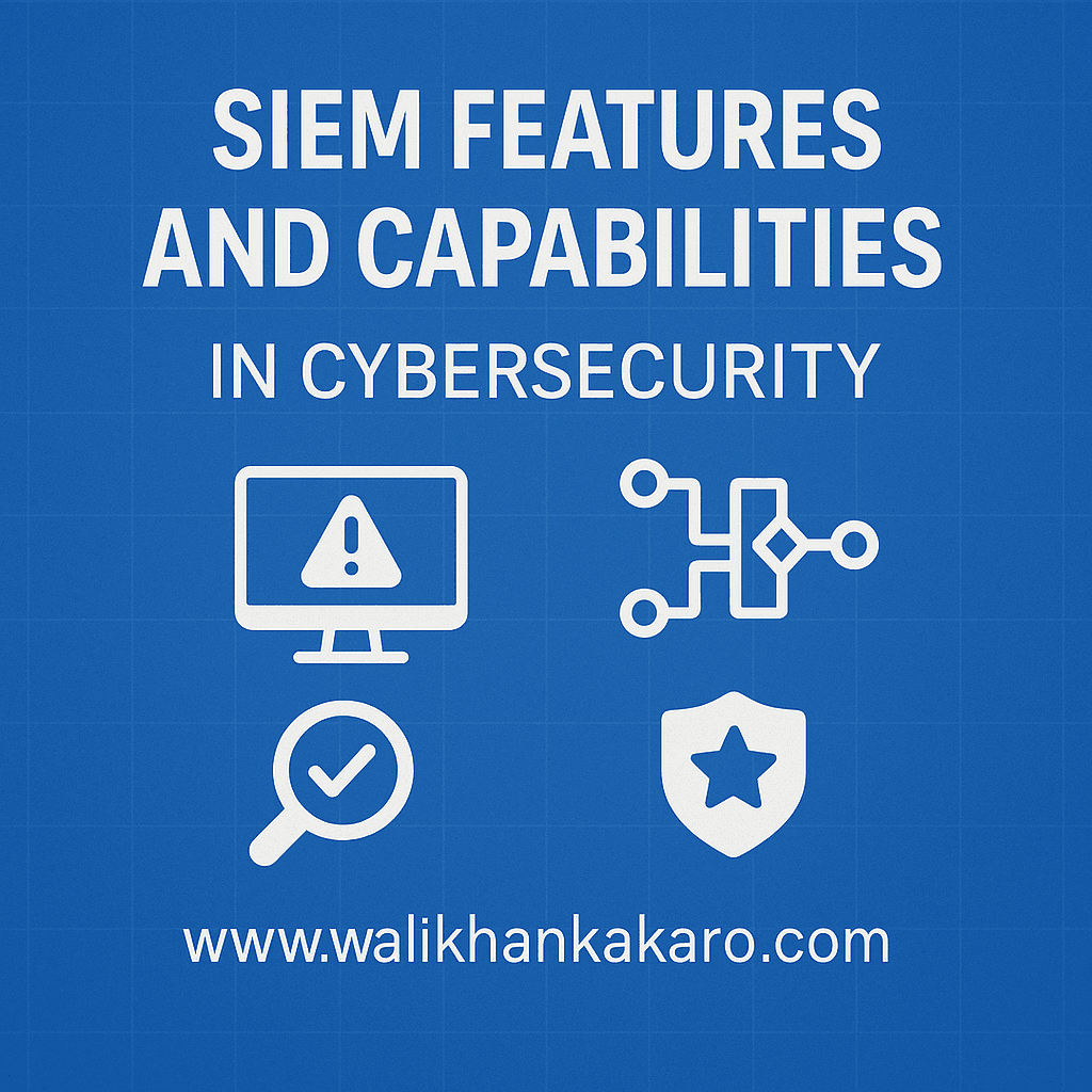 SIEM features and capabilities in the cybersecurity