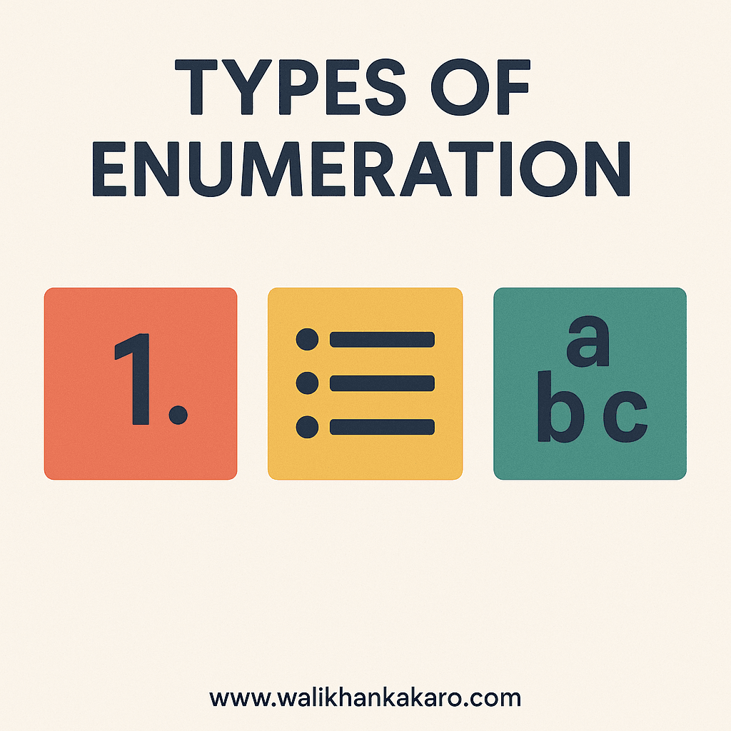 Types of Enumeration