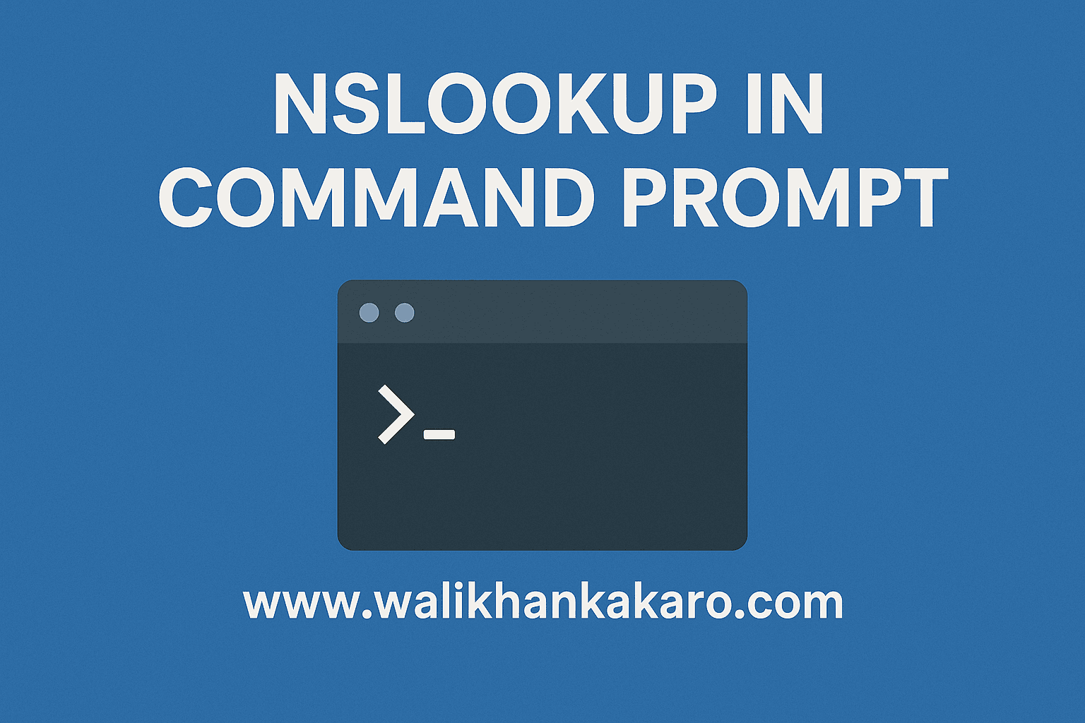 nslookup in command prompt