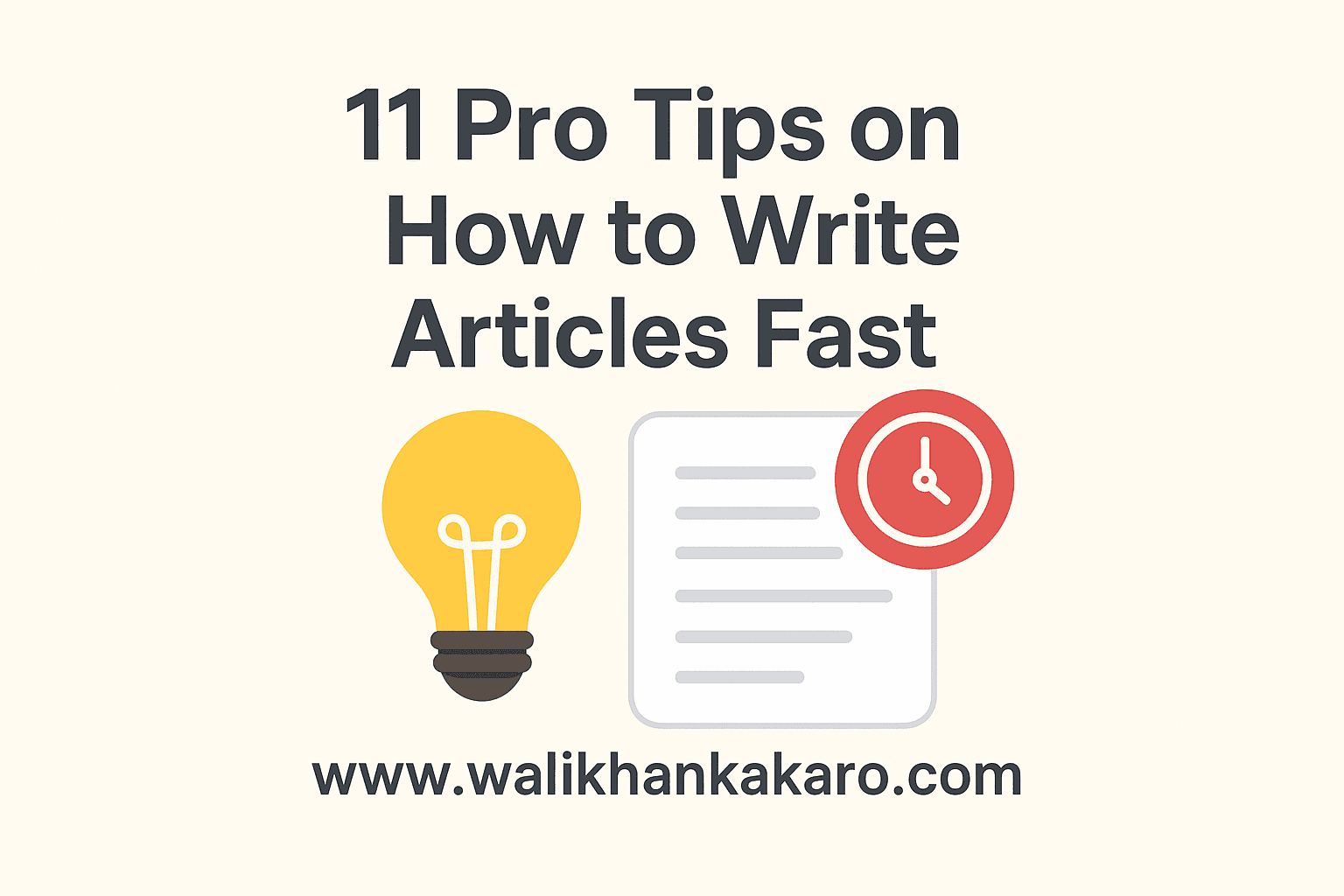 11 pro tips on how to write articles fast