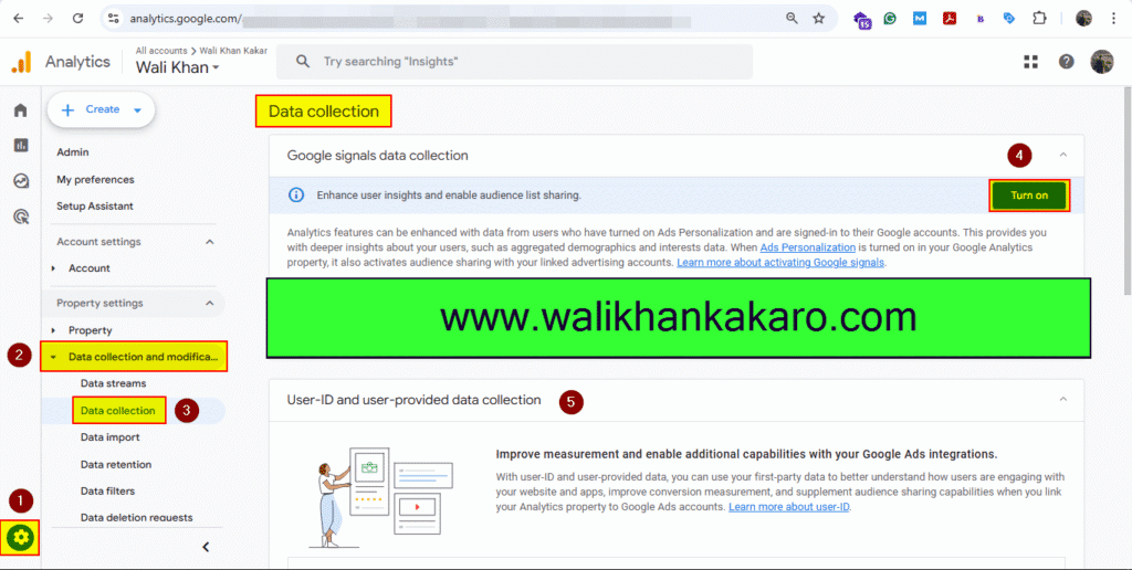 Connect Google Analytics to the website 23 Connect Google Analytics to the website 21