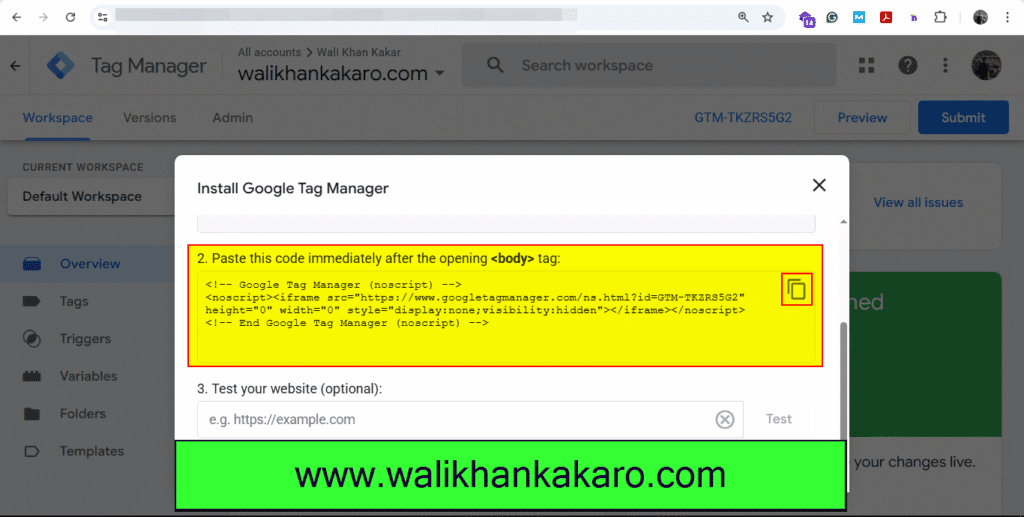 Connect Google Analytics to the website 7 Connect Google Analytics to the website 5