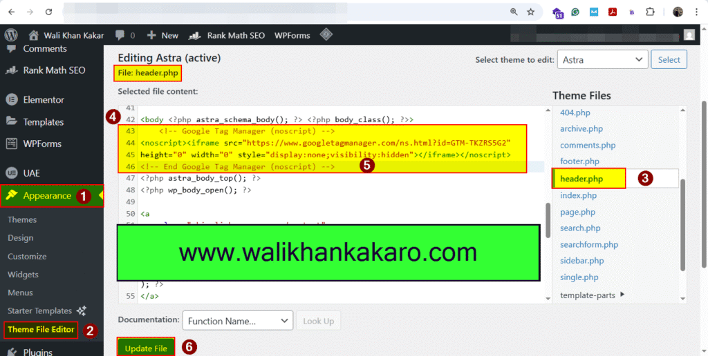 Connect Google Analytics to the website 8 Connect Google Analytics to the website 6