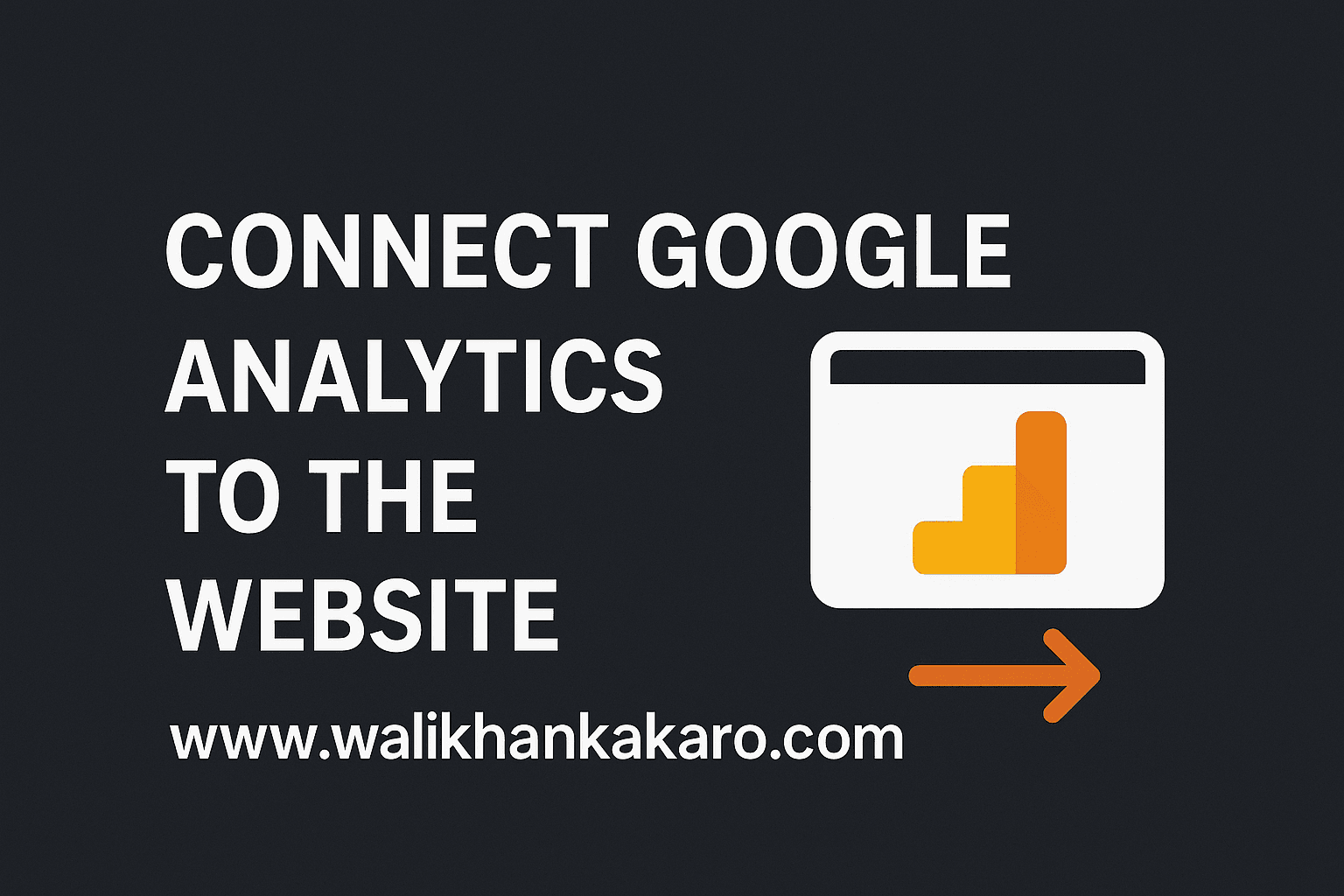 Connect Google Analytics to the website
