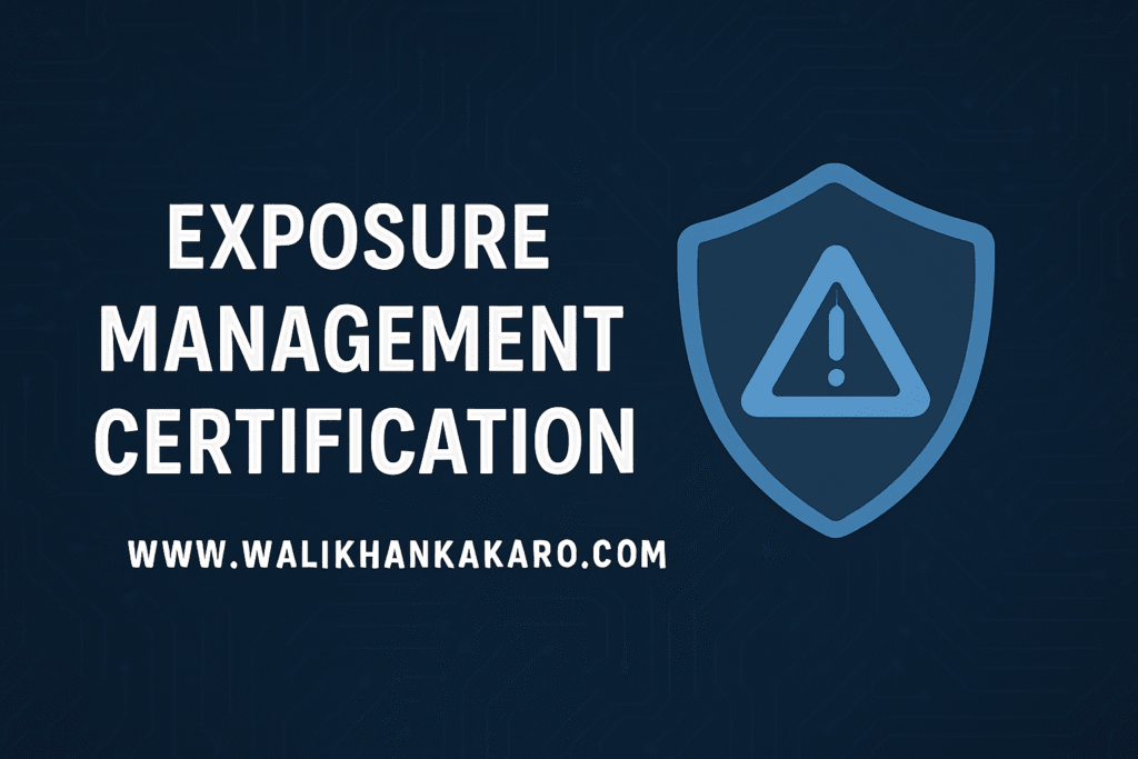 Exposure Management Certification