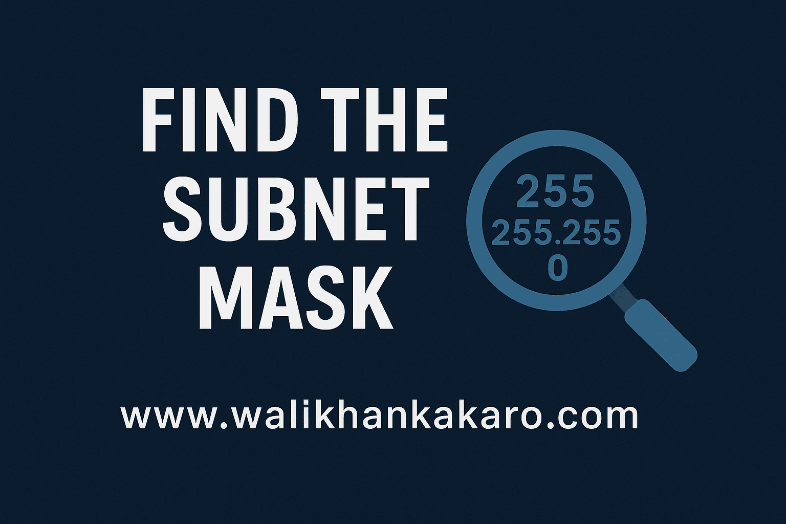 Find the Subnet Mask