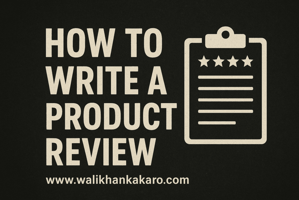 How to write a product review
