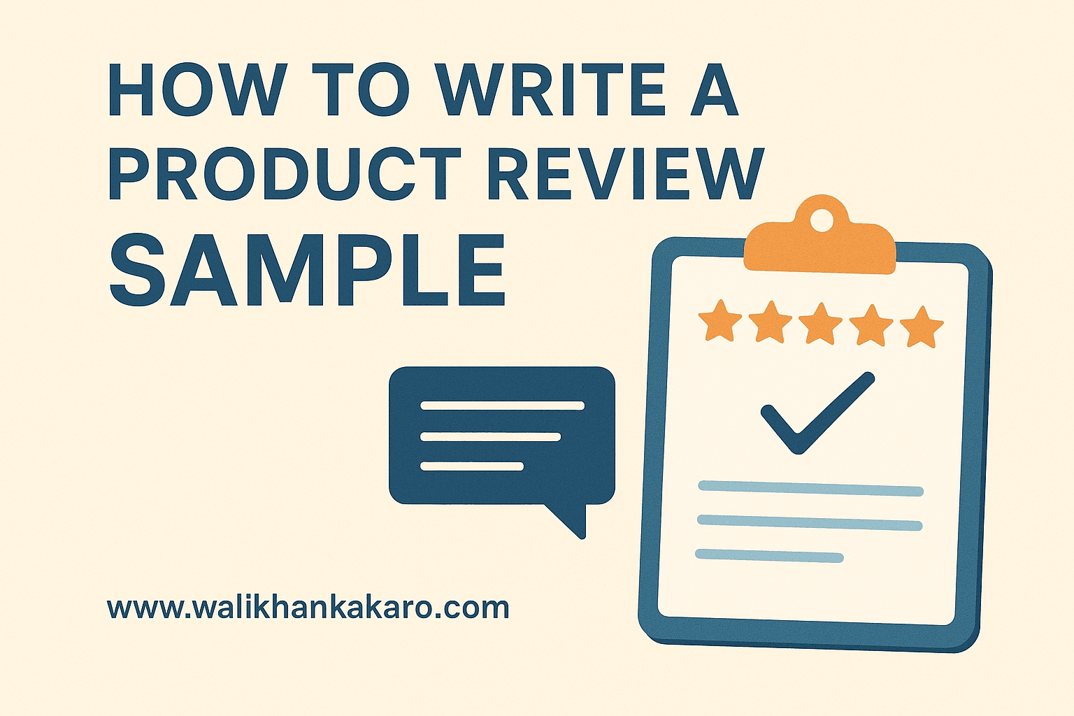 How to write a product review sample