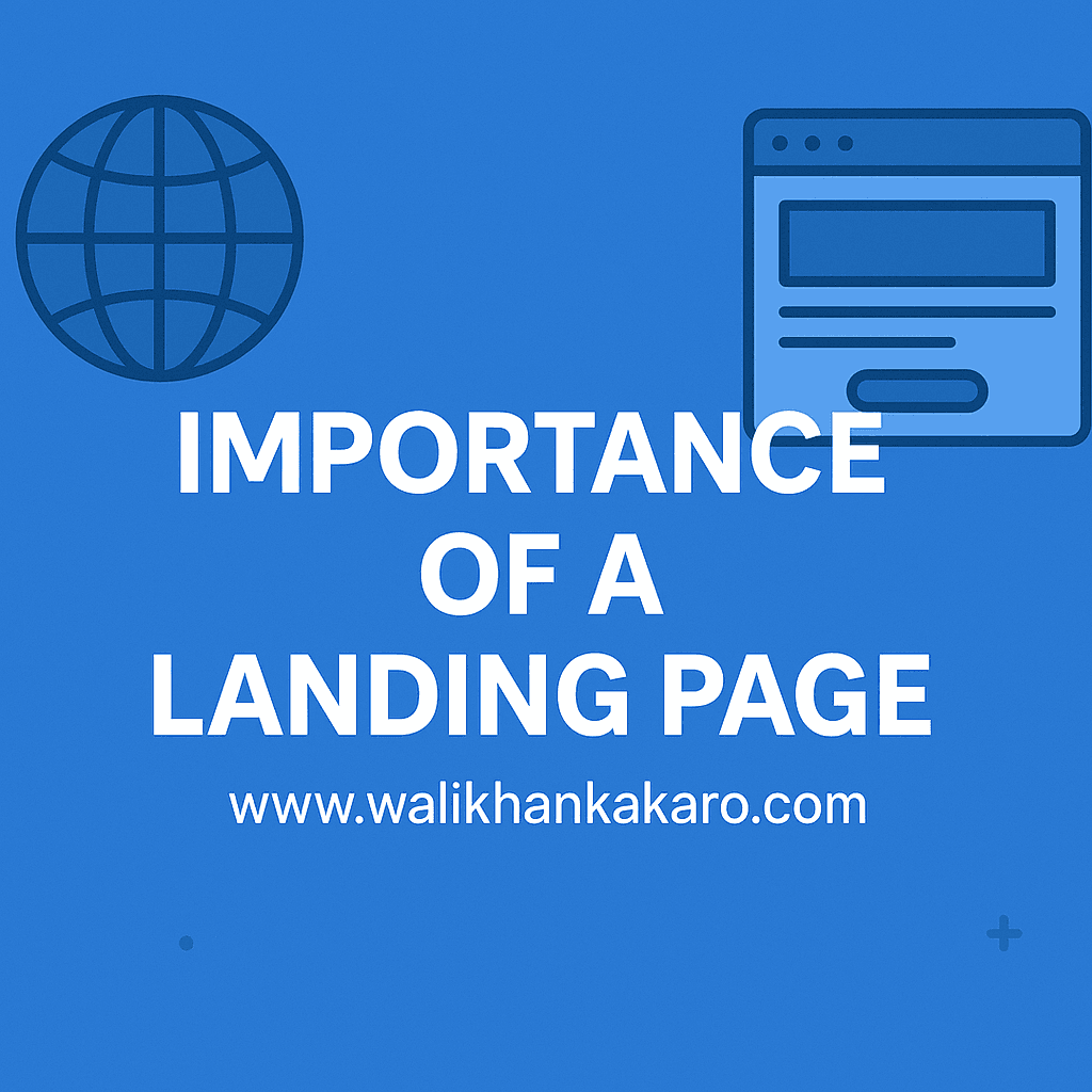Importance of a landing page