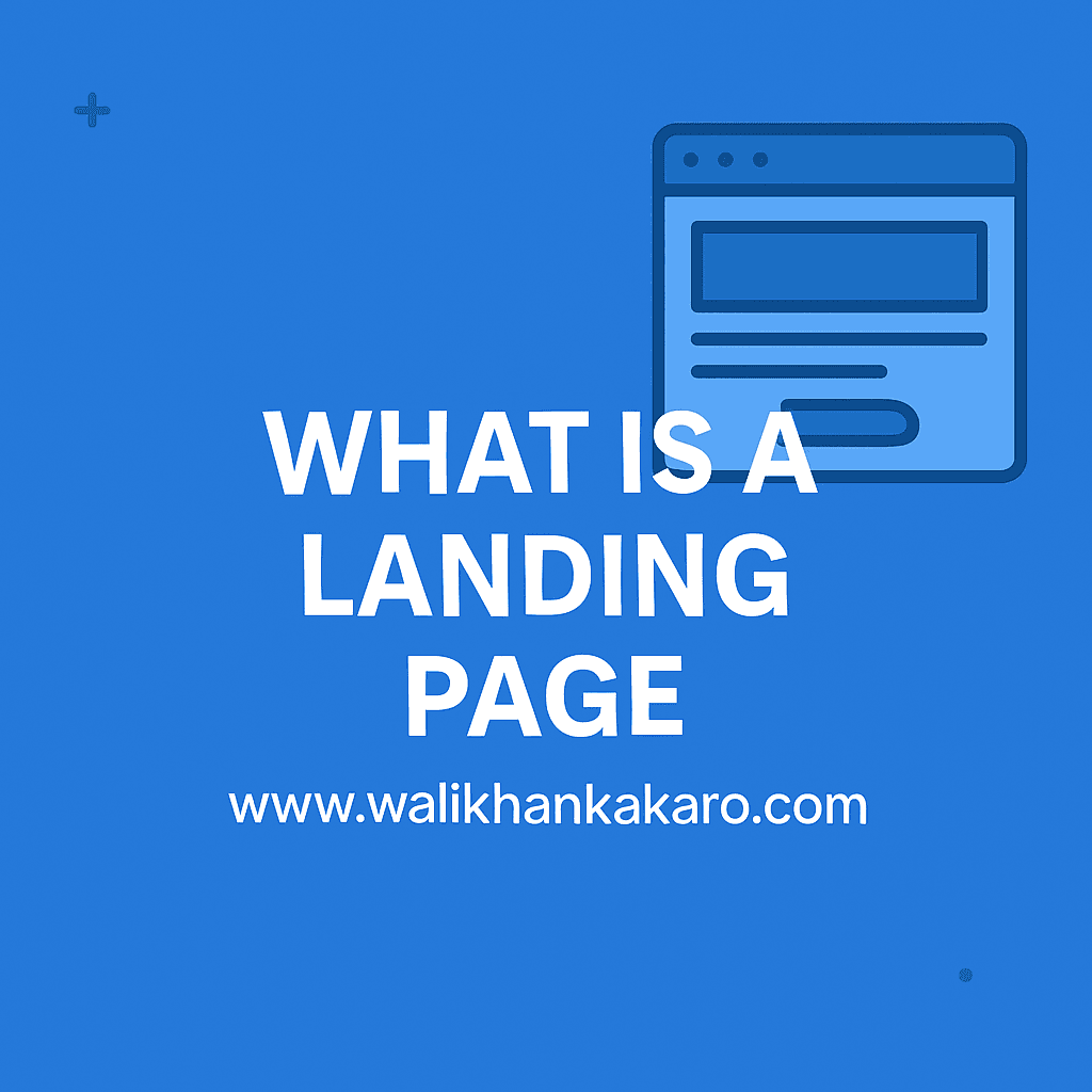 What is a landing page