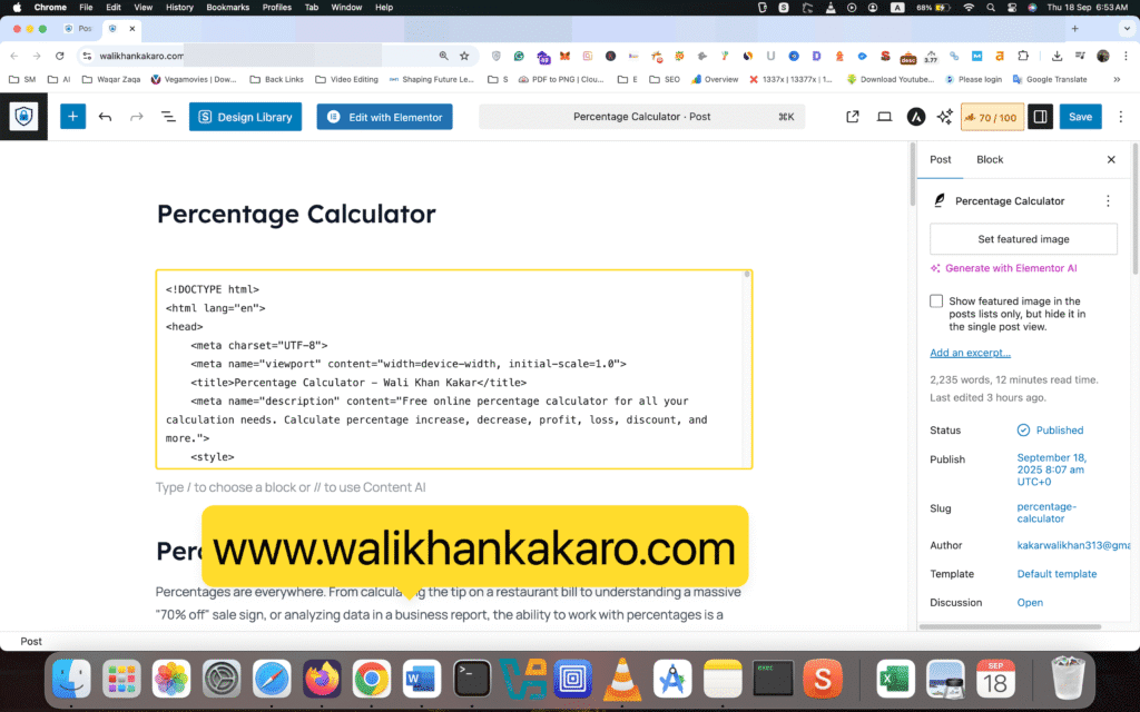 Create Percentage Calculator 3 Create Percentage Calculator 1