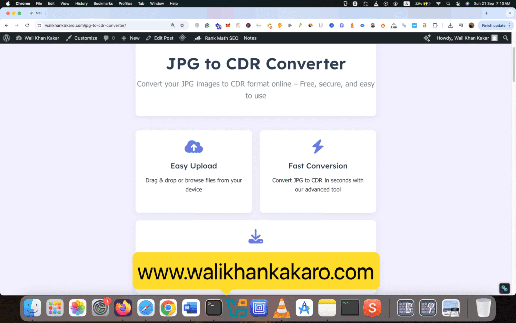 Create a JPG to CDR converter online for free 2