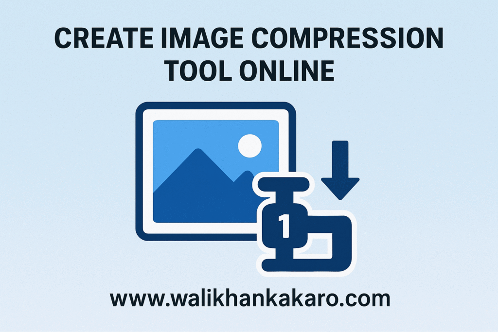 Create image compression tool online