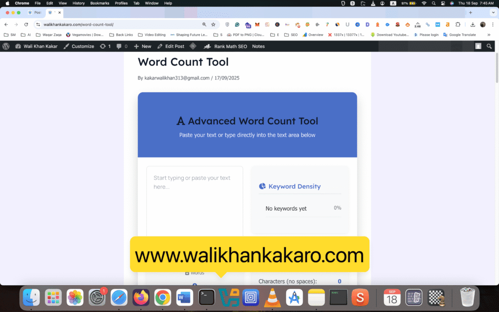 Create word count tool online 2