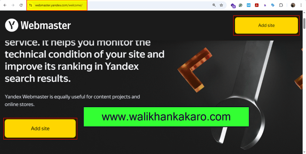 Search Engine Optimization SEO 25 Yandex webmaster 1