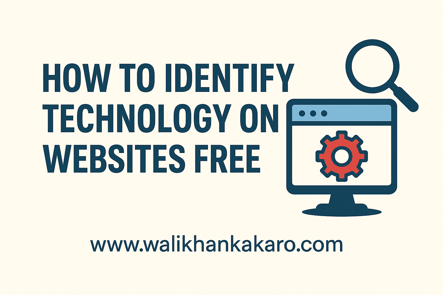 How to identify technology on websites free