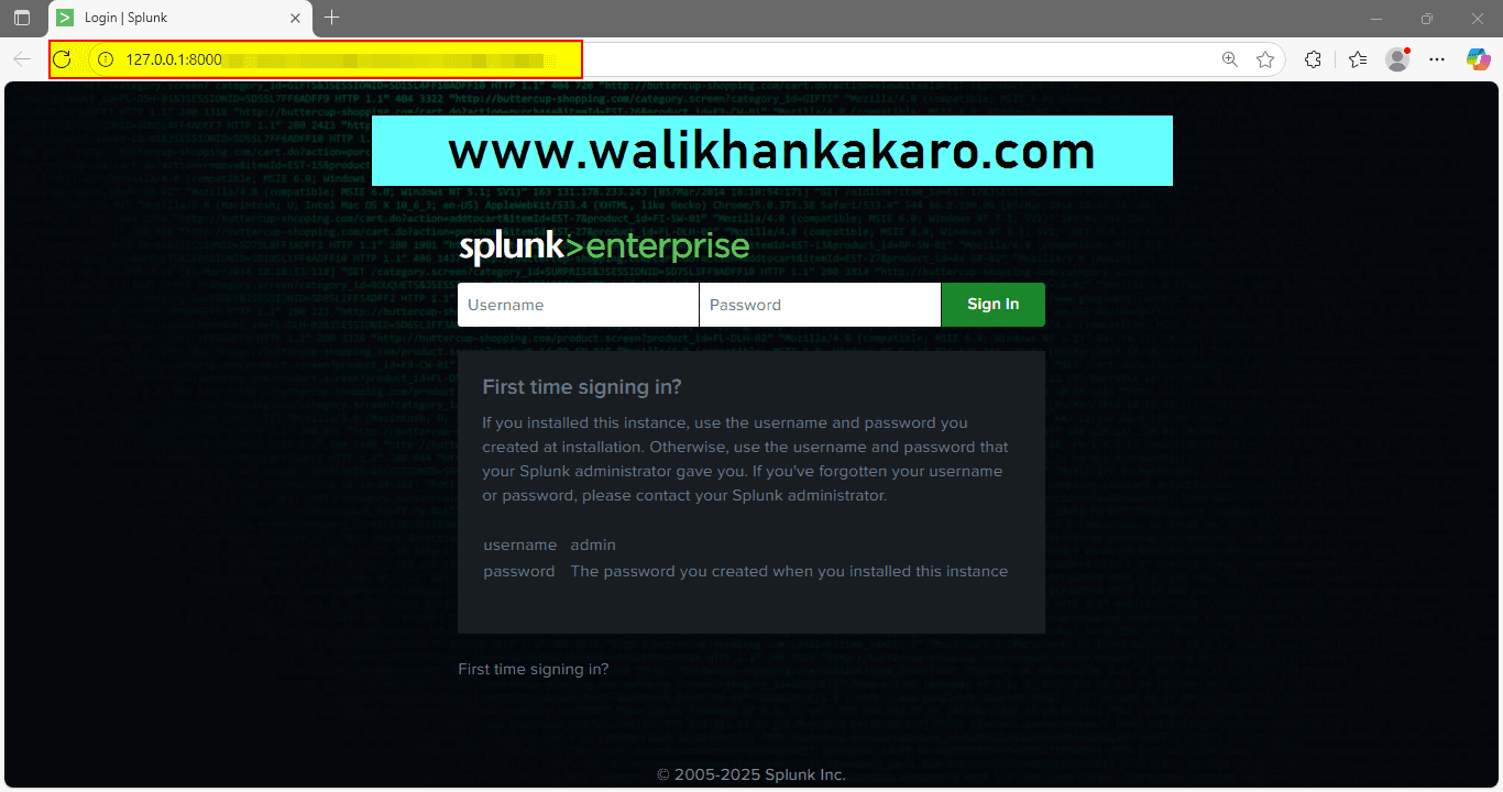 How to install Splunk on Windows