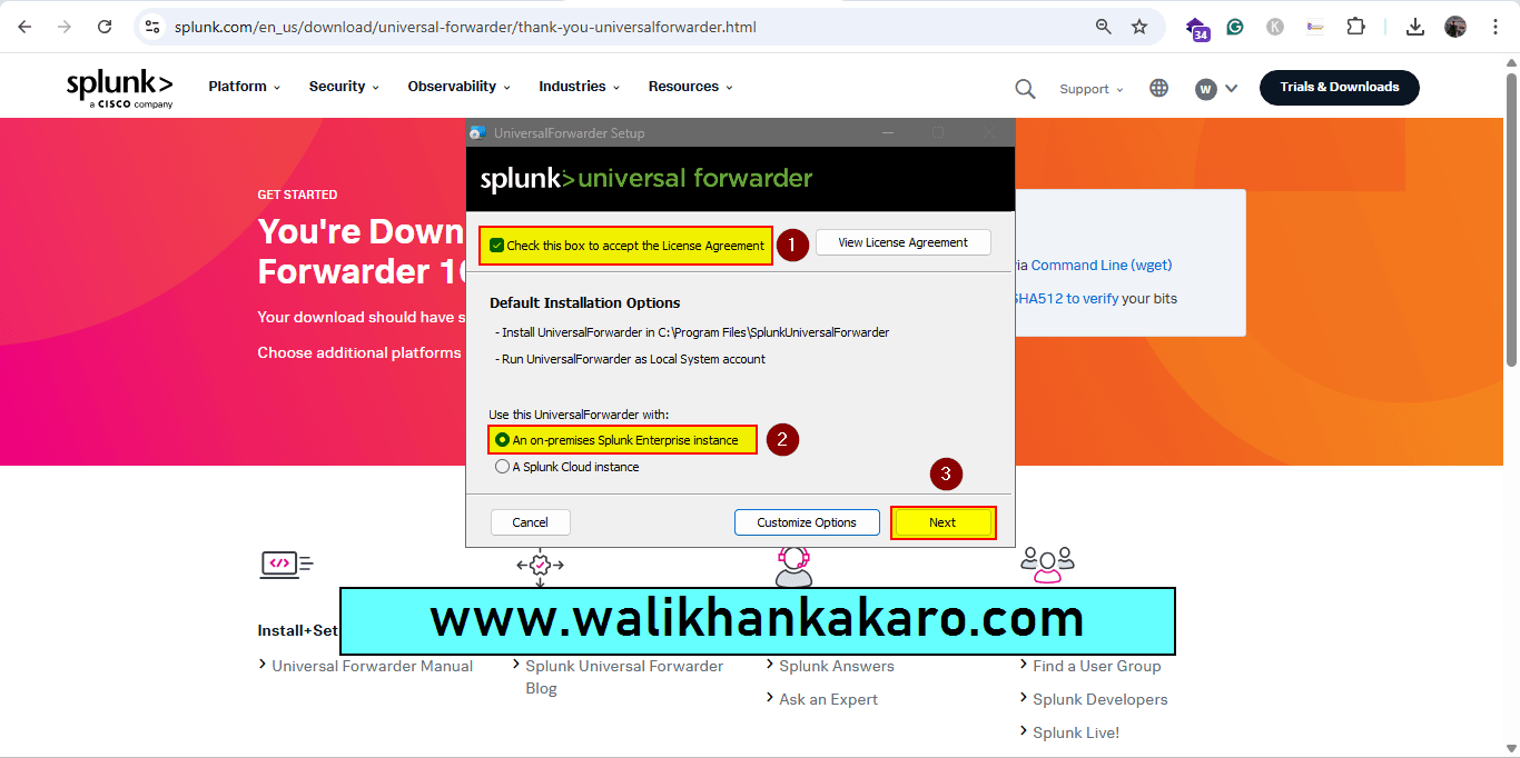 How to install Splunk on Windows