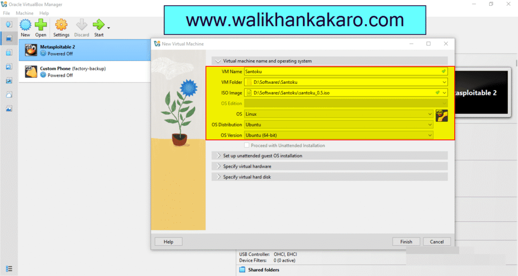 Santoku in the VirtualBox download 4 Santoku in the VirtualBox download 2