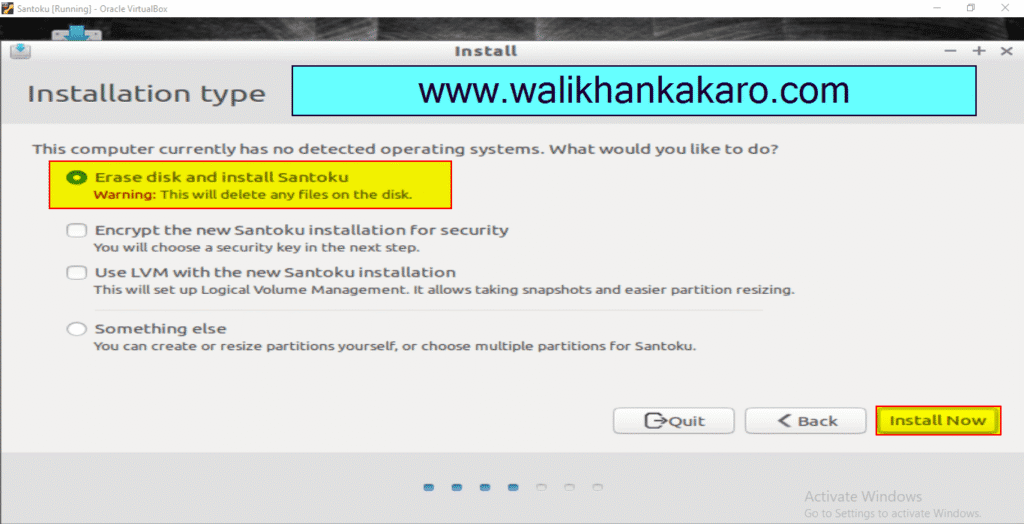 Santoku in the VirtualBox download 7 Santoku in the VirtualBox download 5