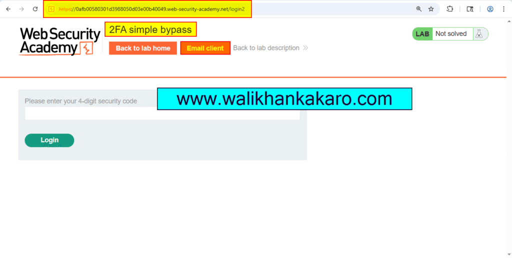 Lab 2FA simple bypass 4