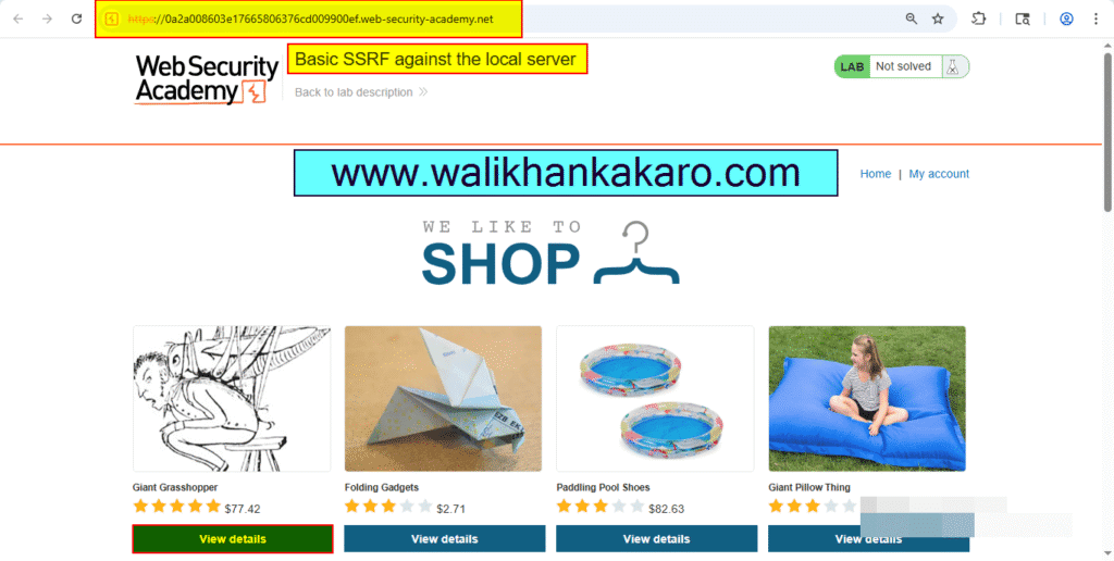 Basic SSRF against the local server 2