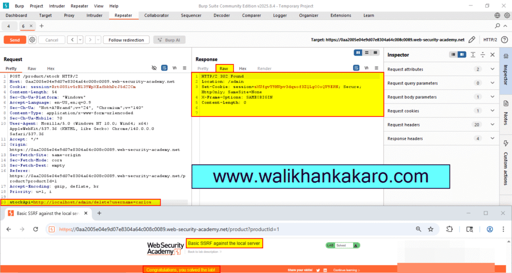 Basic SSRF against the local server 9