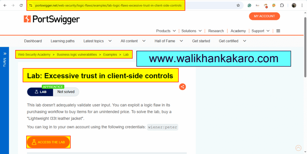 Excessive trust in client-side controls 3 Excessive trust in client-side controls 1