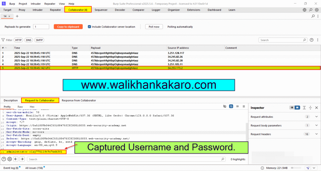 PortSwigger Labs 86 Exploiting cross-site scripting to capture passwords 5