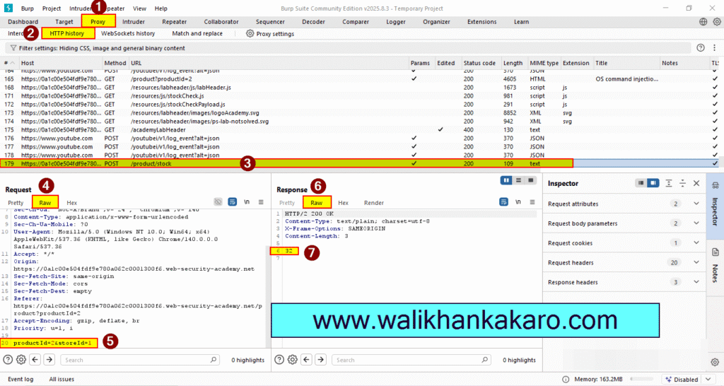 PortSwigger Labs 32 OS command injection simple case 4