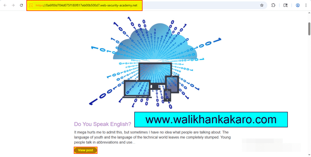 PortSwigger Labs 45 Lab Stored XSS into HTML context with nothing encoded 2