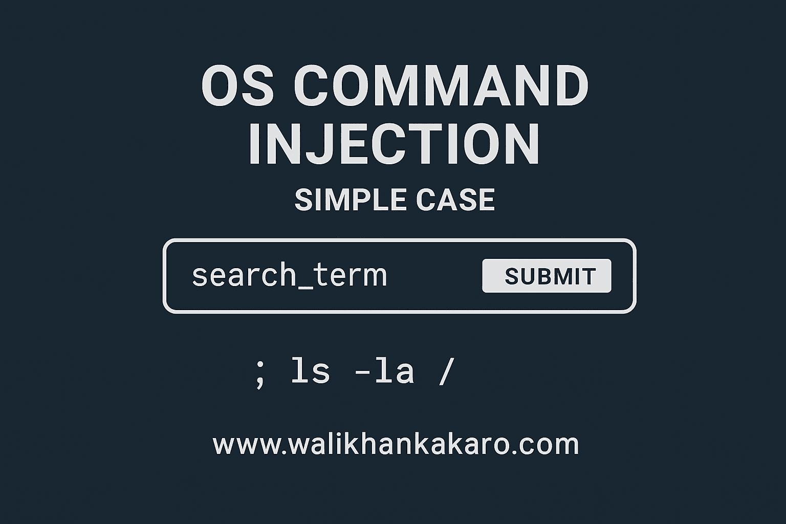OS command injection simple case