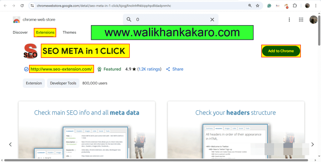 Search Engine Optimization SEO 53 SEO Chrome Extensions 7