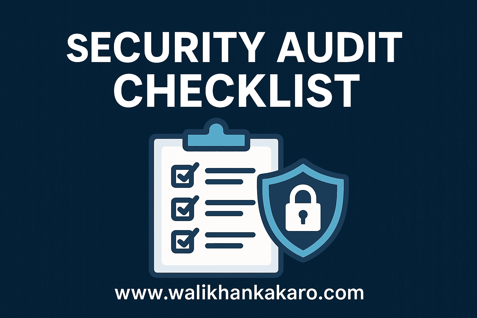 Security audit checklist