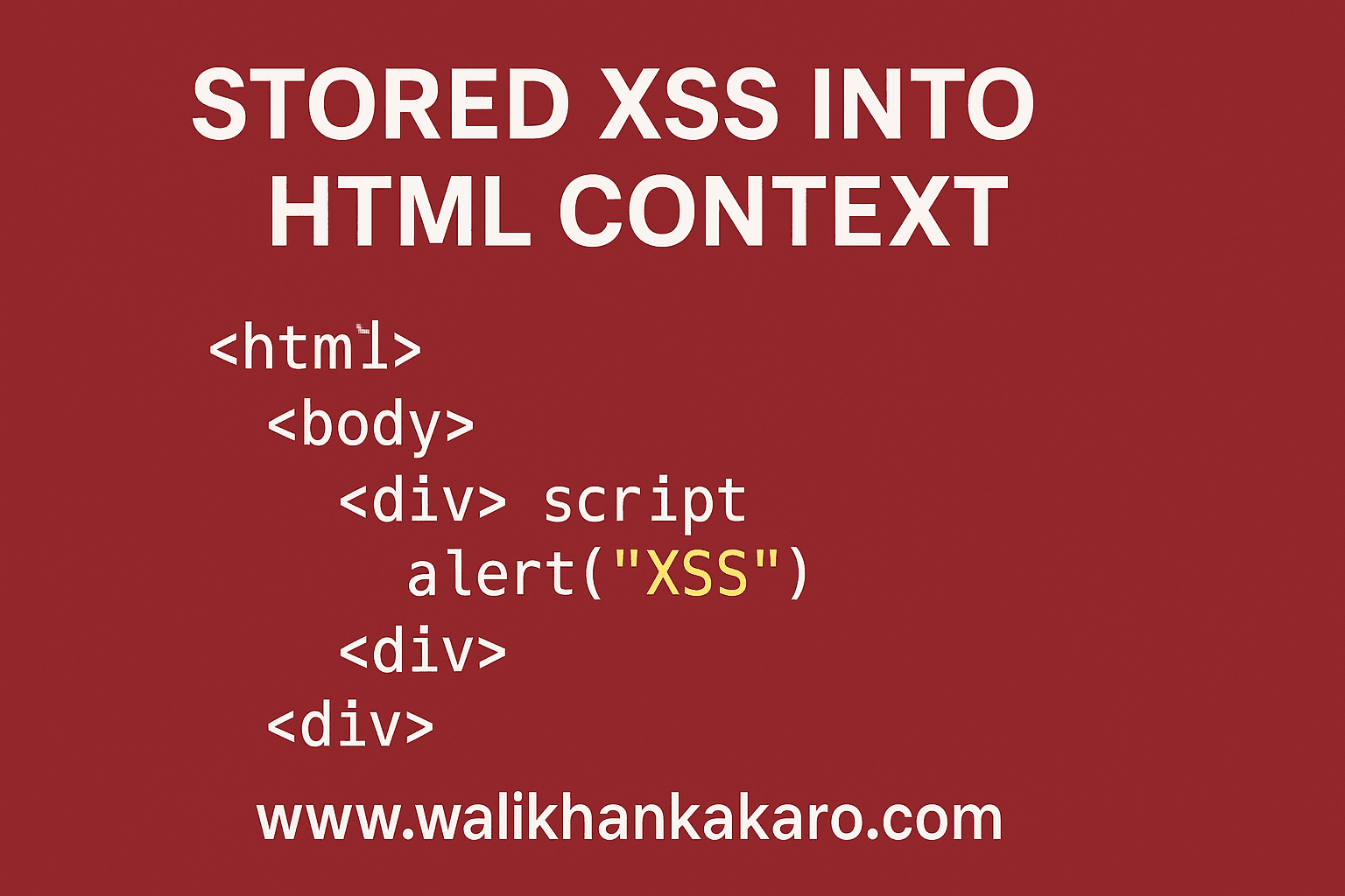 Stored XSS into HTML context with nothing encoded
