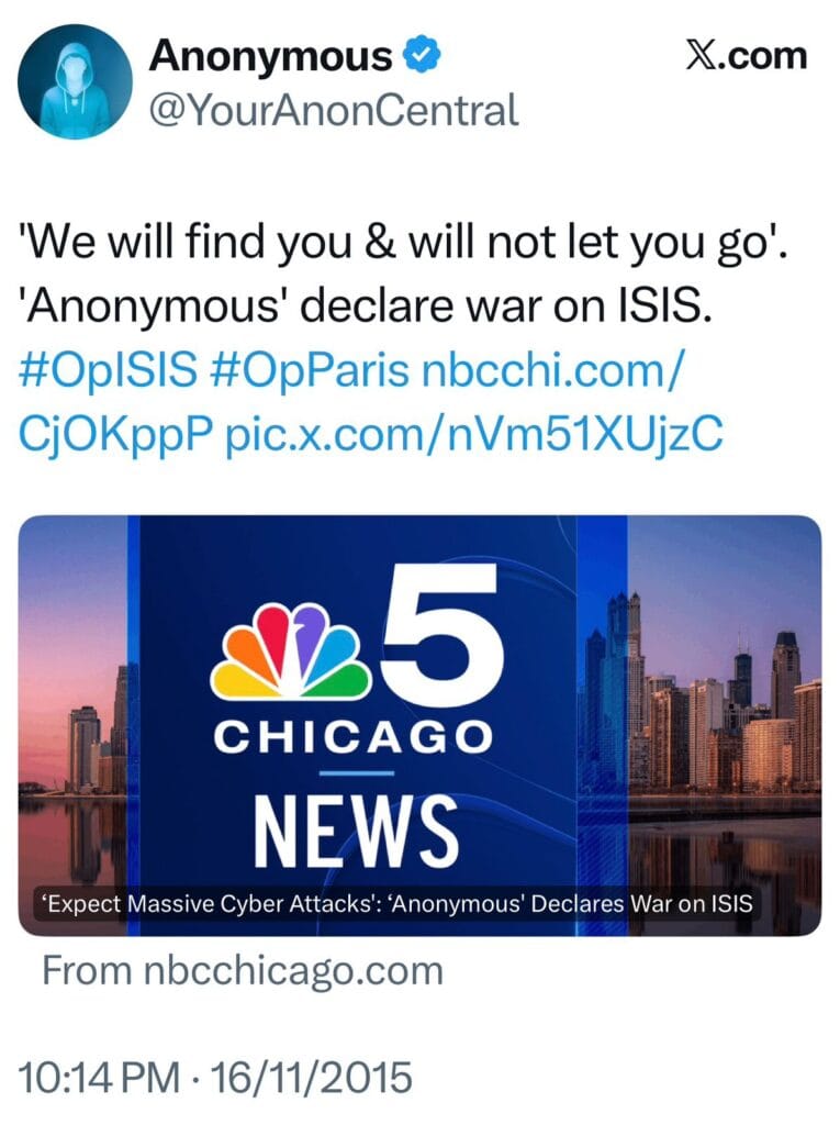 Anonymous vs ISIS 2