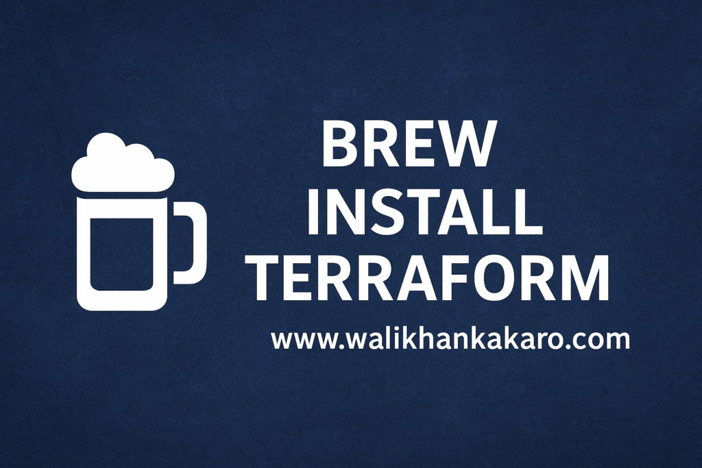 Brew install terraform