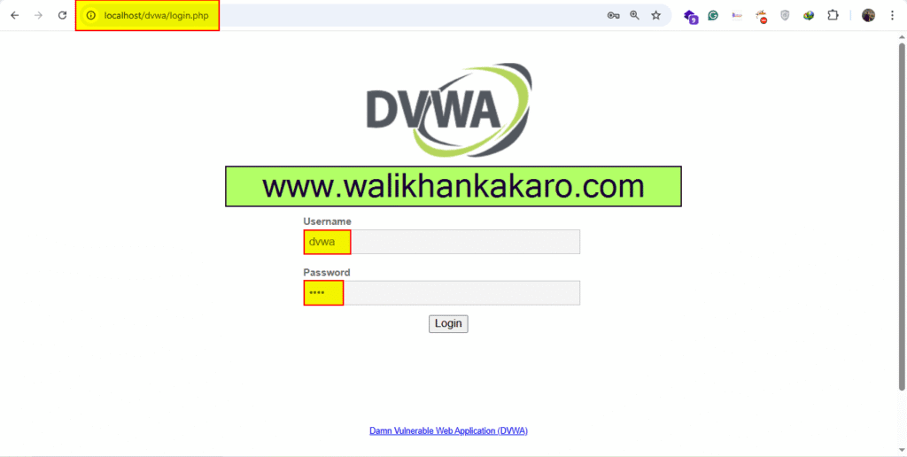Damn Vulnerable Web Application 11