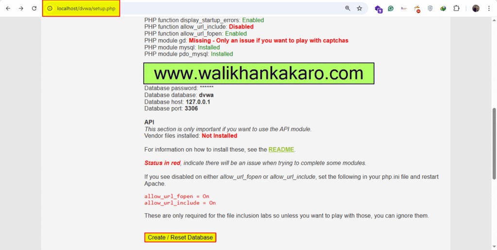 Damn Vulnerable Web Application 12