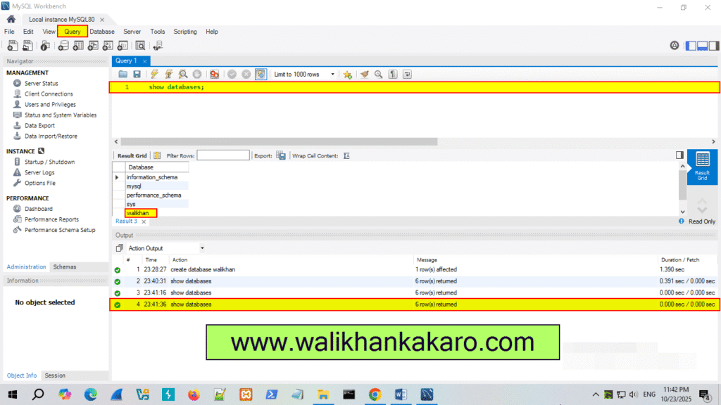 How to create a database with MySQL Workbench 2