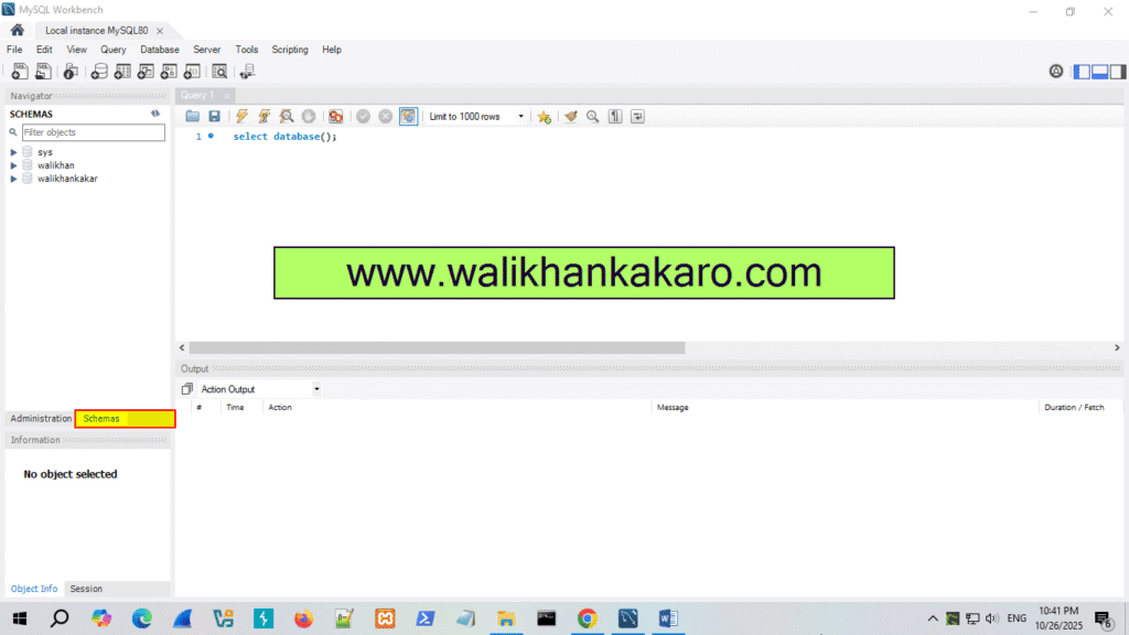 How to create a Table in MySQL 1