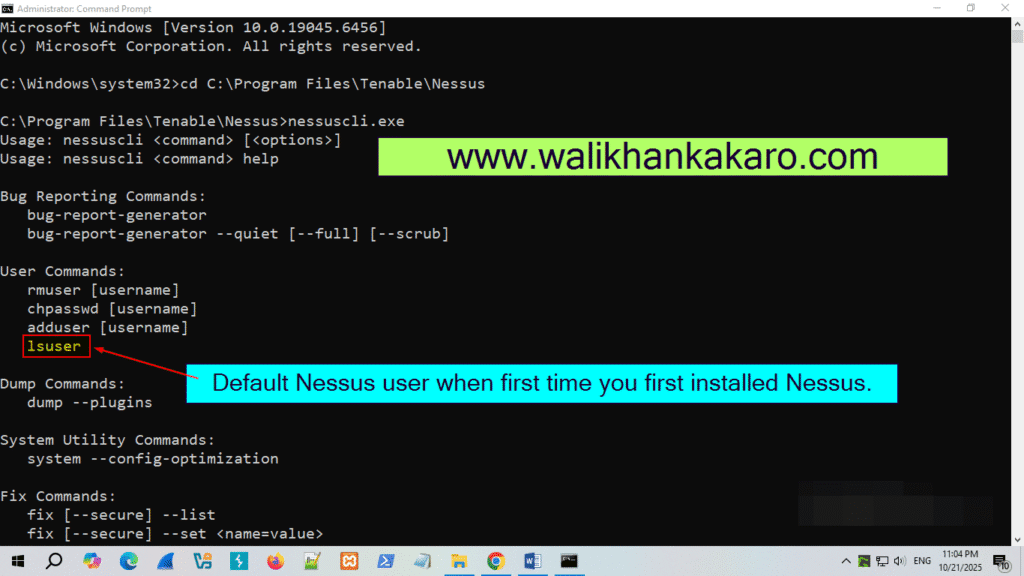 How to find Nessus username and password 4