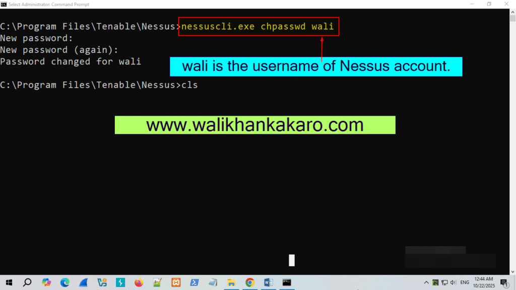 How to find Nessus username and password 6