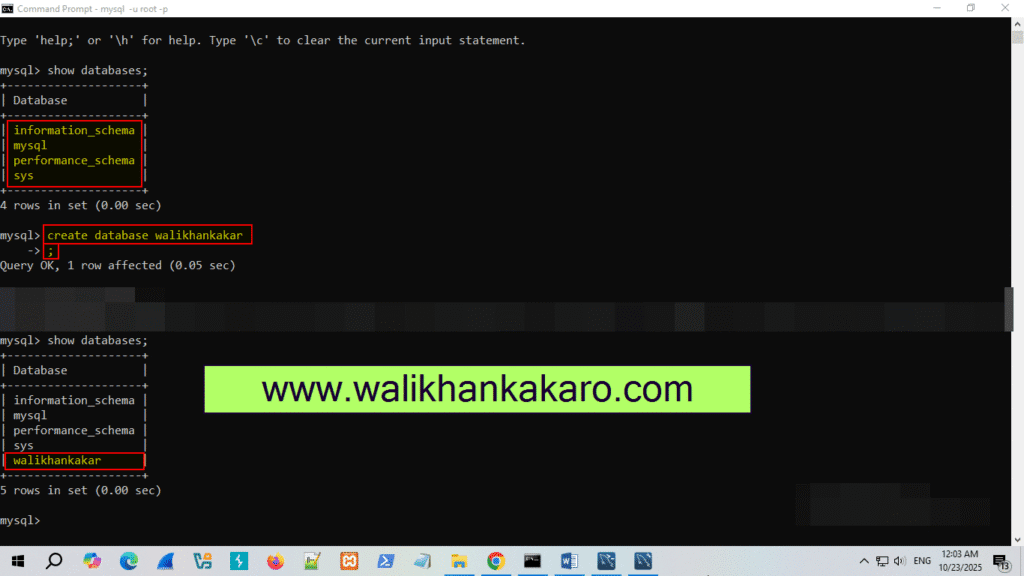 Install MySQL in Windows 11