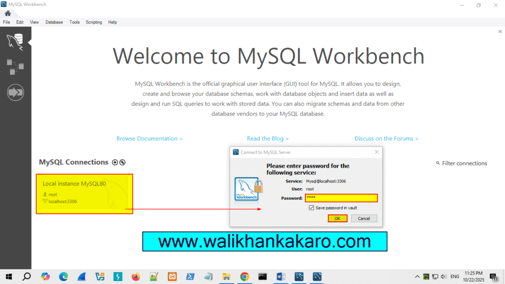 Install MySQL in Windows 7