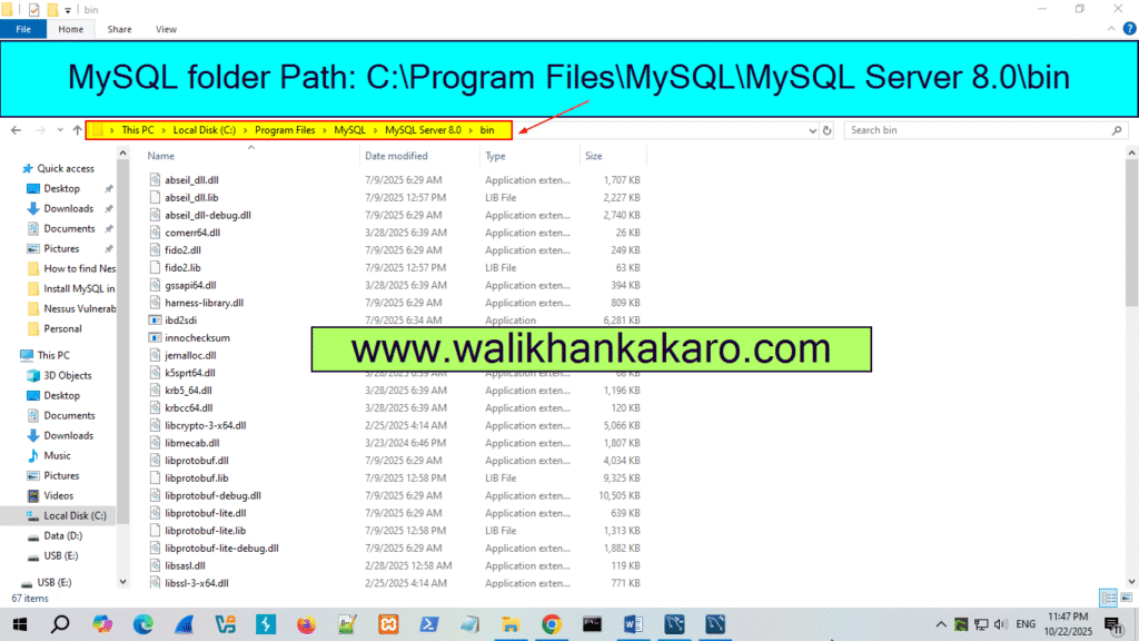 Install MySQL in Windows 8